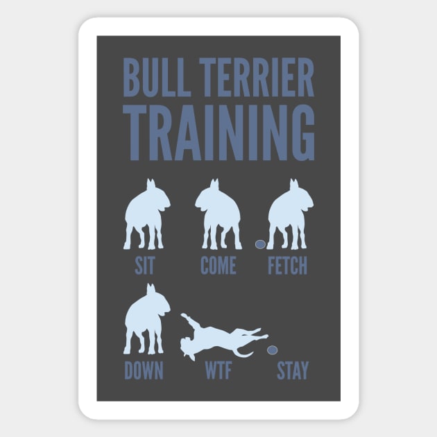 Bull Terrier Training Sticker by DoggyStyles